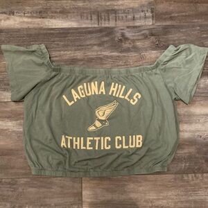 Hollister Y2K off shoulder top, size Large